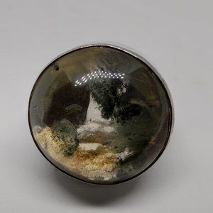 Huge Lodalite Sterling Ring